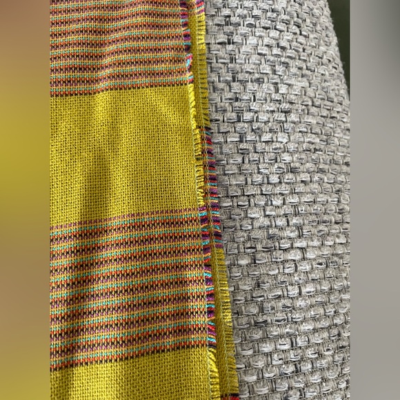 Cashmink Infinity Scarf V Fraas Striped Green Made In Germany - Picture 3 of 4